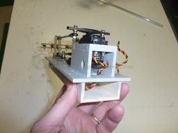 Rudder servos assembly (14)